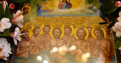 Святые 40 мучеников, в Севастийском озере мучившиеся.